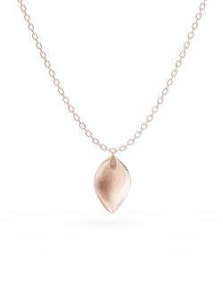 Lant cu pandantiv din aur roz