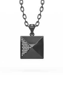 Lant cu pandantiv Silver Pyramid