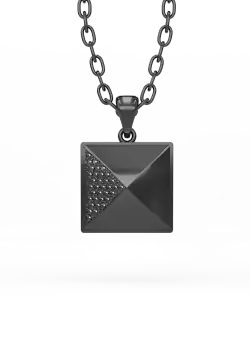 Lant cu pandantiv Silver Pyramid