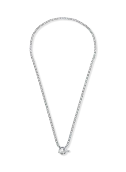 Lant din aur alb cu diamante de 0.47ct