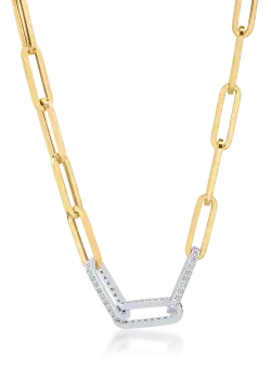 Lant din aur alb-galben