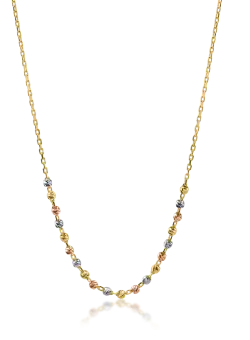 Lant din aur alb-roz-galben