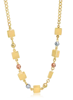 Lant din aur galben-alb-roz