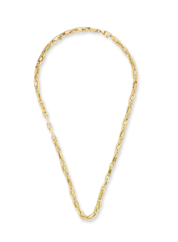 Lant din aur galben cu zale