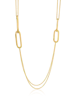 Lant din aur galben cu zale