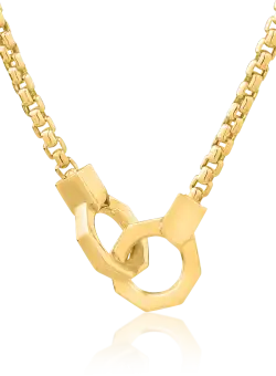 Lant din aur galben de 14K