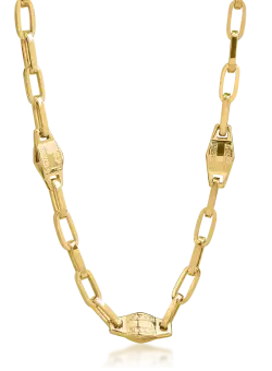 Lant din aur galben pentru barbati