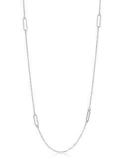 Lant minimalist din aur alb