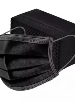 Masti de Protectie de Unica Folosinta, Negre, 3 Straturi, 50 buc