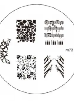 Matrita Metalica Pentru Stampile Unghii Konad M73