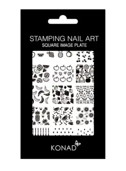 Matrita stampila unghii, Konad, square image plate 18