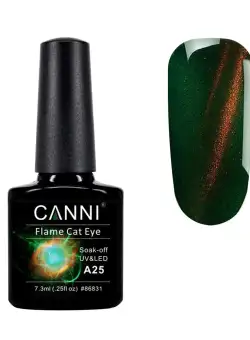 Oja semipermanenta Canni, 3D Flame Cat Eye, 7.3 ml, cod a25
