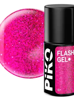 Oja semipermanenta Piko, Flash Gel, 7 g, 07 Neon Pink