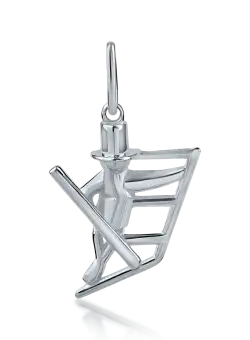 Pandantiv cosar din aur alb