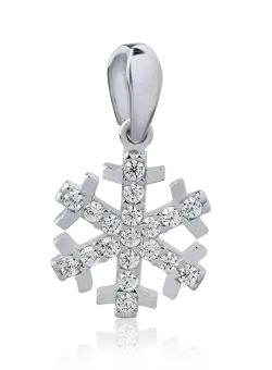 Pandantiv din aur alb de 14K