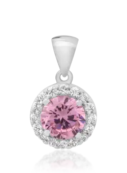 Pandantiv din aur alb de 14K