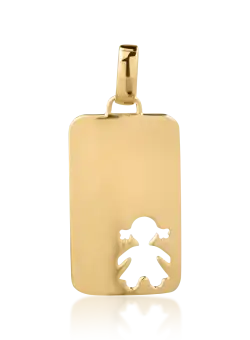 Pandantiv din aur galben de 14K