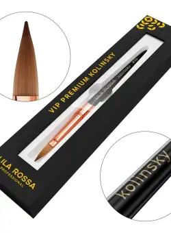 Pensula unghii Acrylic Brush Lila Rossa VIP Premium Kolinsky #10