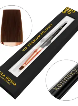 Pensula unghii Flat Gel brush Lila Rossa VIP Premium Kolinsky #6
