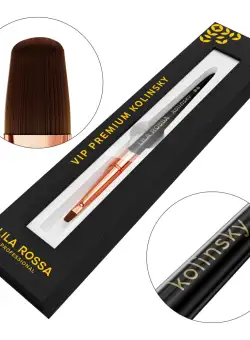 Pensula unghii Oval Gel Brush Lila Rossa VIP Premium Kolinsky #4