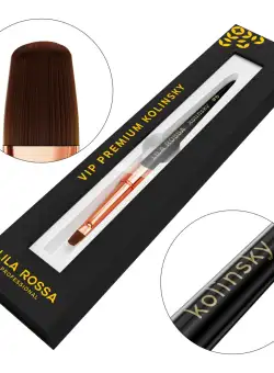 Pensula unghii Oval Gel Brush Lila Rossa VIP Premium Kolinsky #6