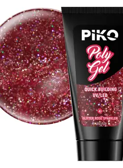 Polygel color, Piko, 30 g, 43 Glitter Rose Sparkler