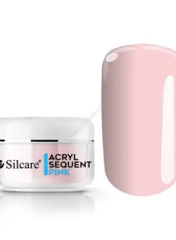 Pudra acrilica sequent pink 12gr- silcare - PABO-LUXPINK12