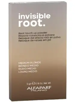 Pudra Coloranta pentru Radacini - Alfaparf Milano Invisible Root Powder, nuanta Medium Blonde, 5 g