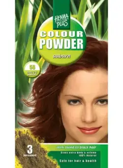 Pudra de hena, Colour Powder Auburn 56, Hennaplus, 100 gr