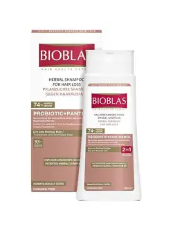 Șampon anticădere Bioblas probiotic+pantenol pentru păr uscat și deteriorat, 360 ml