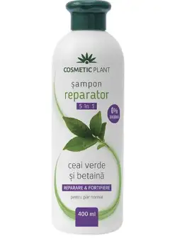 Sampon Reparator 5 in 1 cu Ceai Verde si Betaina Cosmetic Plant, 400 ml
