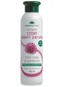 Sampon Stop! Caderii Parului cu Trifoi Rosu si Pantenol Cosmetic Plant, 250ml
