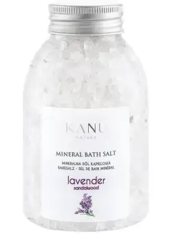Sare de Baie Minerala cu Lavanda si Lemn de Santal - KANU Nature Mineral Bath Salt Lavander Sandalwood, 350 g