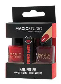 Set lac de unghii Magic Studio 2 Nail Polish Pack, Red