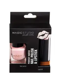 Set Perfect Match cu ruj de buze mat si lac de unghii, Magic Studio, roz deschis