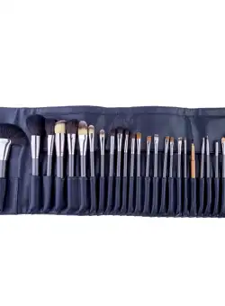 Set profesional 26 pensule makeup Megaga, Ultimate Trend, Lila Rossa, husa neagra