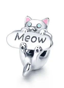 Talisman din argint Meow Cat