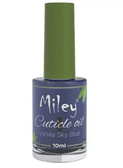 Ulei cuticule cu pensula, Miley, aroma Vanilla Sky Blue, 10 ml