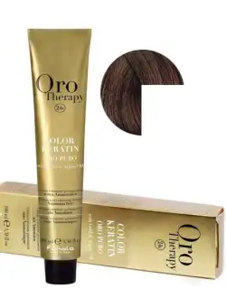 Vopsea Demi-permanenta Fanola Oro Therapy Color Keratin 6.34 Blond Inchis Auriu Aramiu, 100ml