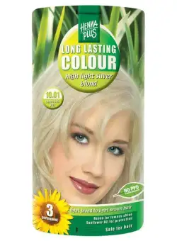 Vopsea par, Long Lasting Colour, 10.01 High Light Silver Blond, Hennaplus