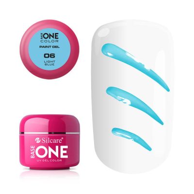 Gel UV Color Base One Silcare Paint Light Blue 06