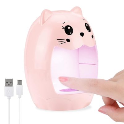 Lampă UV/LED Mini Portabilă Roz 6W pentru Manichiură si Nail Art