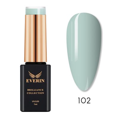 Ojă Semipermanentă Verde Mentă Everin Brilliance 102 7ml