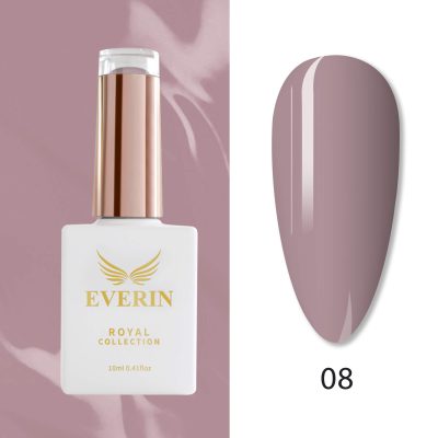 Oja Semipermanentă Everin Royal Collection 10 ml – 08 Rose Taupe | Eleganță și Rezistență