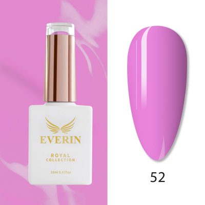 Oja Semipermanentă Everin Royal Collection 10 ml – 52 Royal Candy Pink | Roz Intens