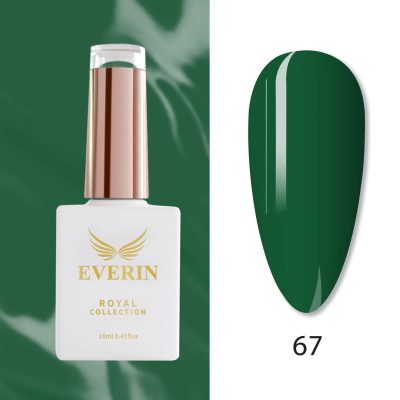 Oja Semipermanentă Everin Royal Collection 10 ml – 67 Emerald Green | Verde Smarald Intens