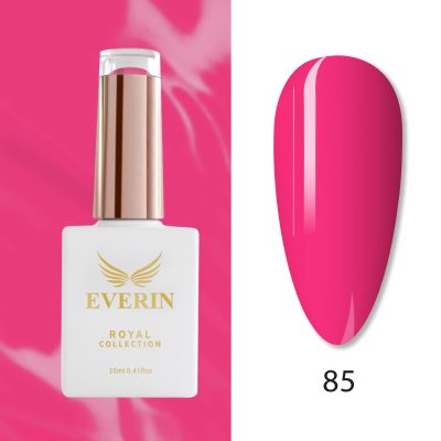 Oja Semipermanentă Everin Royal Collection 10 ml – 85 Royal Vibrant Pink | Roz Intens Vibrant