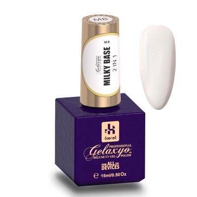 Rubber Base Gelaxyo Milky White 2 in 1 15ml
